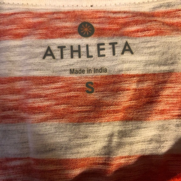 Athleta Striped T-shirt Sz S - Picture 4 of 5